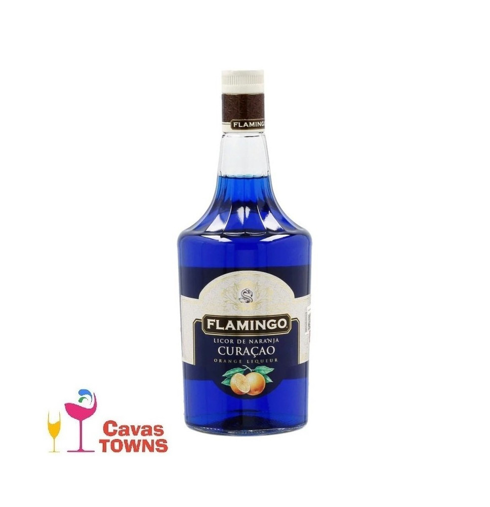 Licor De Curacao Flamingo 1000 Ml. - Cavas Towns Licor De Curacao Flamingo 1000 Ml. - Cavas Towns